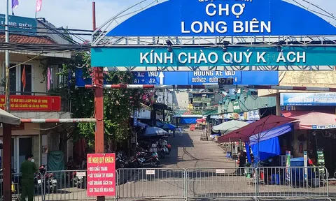 Hà Nội: Phong tỏa chợ đầu mối Long Biên, tìm người từng đến chợ