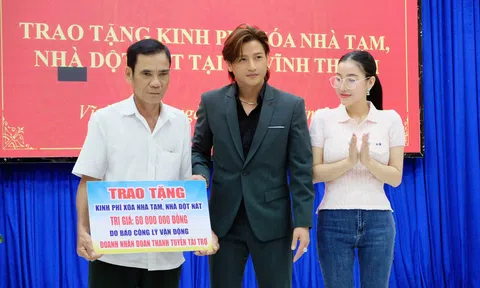 Hỗ trợ trao tặng kinh phí xóa nhà tạm, nhà dột nát tại tỉnh Bạc Liêu