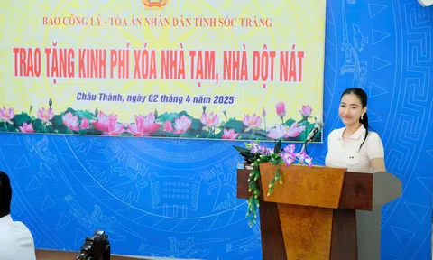 Doanh nhân Đoàn Thanh Tuyền và Báo Công lý phối hợp cùng TAND tỉnh Sóc Trăng, Tỉnh Đoàn Sóc Trăng tổ chức trao tặng kinh phí xóa nhà tạm, nhà dột nát tại tỉnh Sóc Trăng