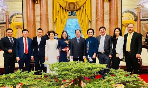 Ông Đinh Trọng Vỹ vinh dự được gặp gỡ Phó Chủ tịch nước Võ Thị Ánh Xuân và các cấp lãnh đạo Nhà Nước.